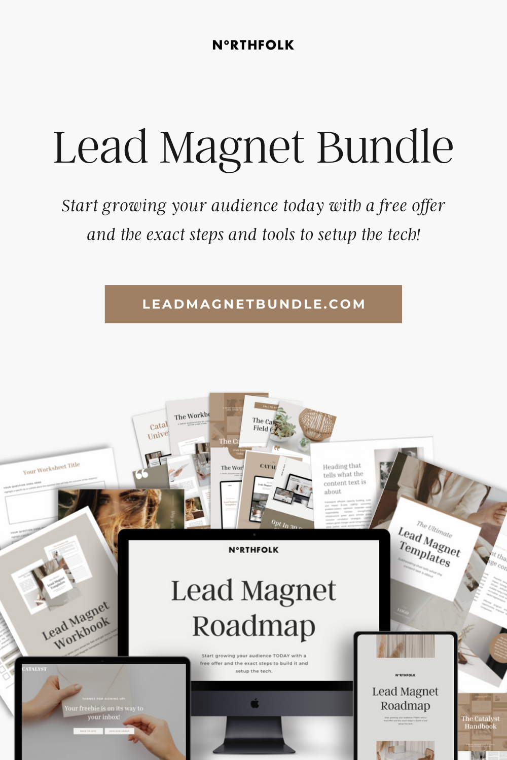 Lead Magnet Bundle | Start building your audience today with a free offer and the exact steps and tools to setup the tech.
