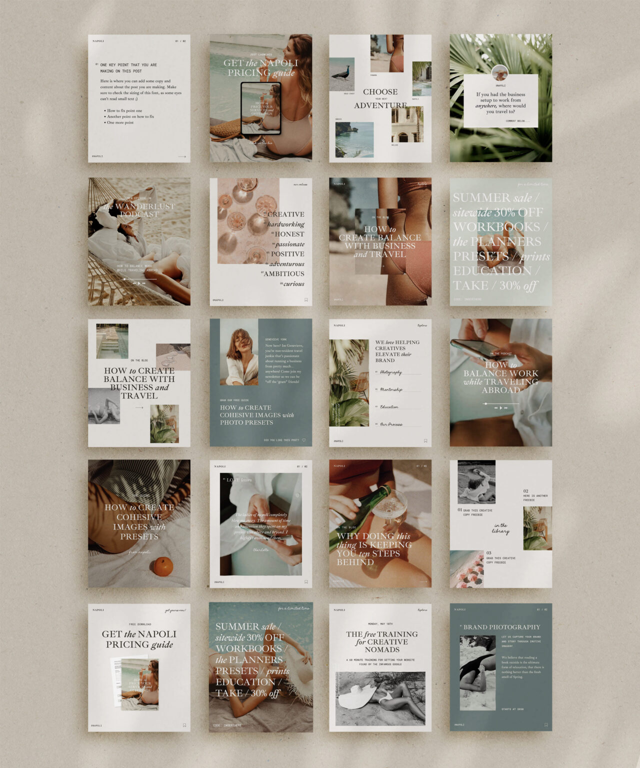 Napoli Social Templates | Northfolk