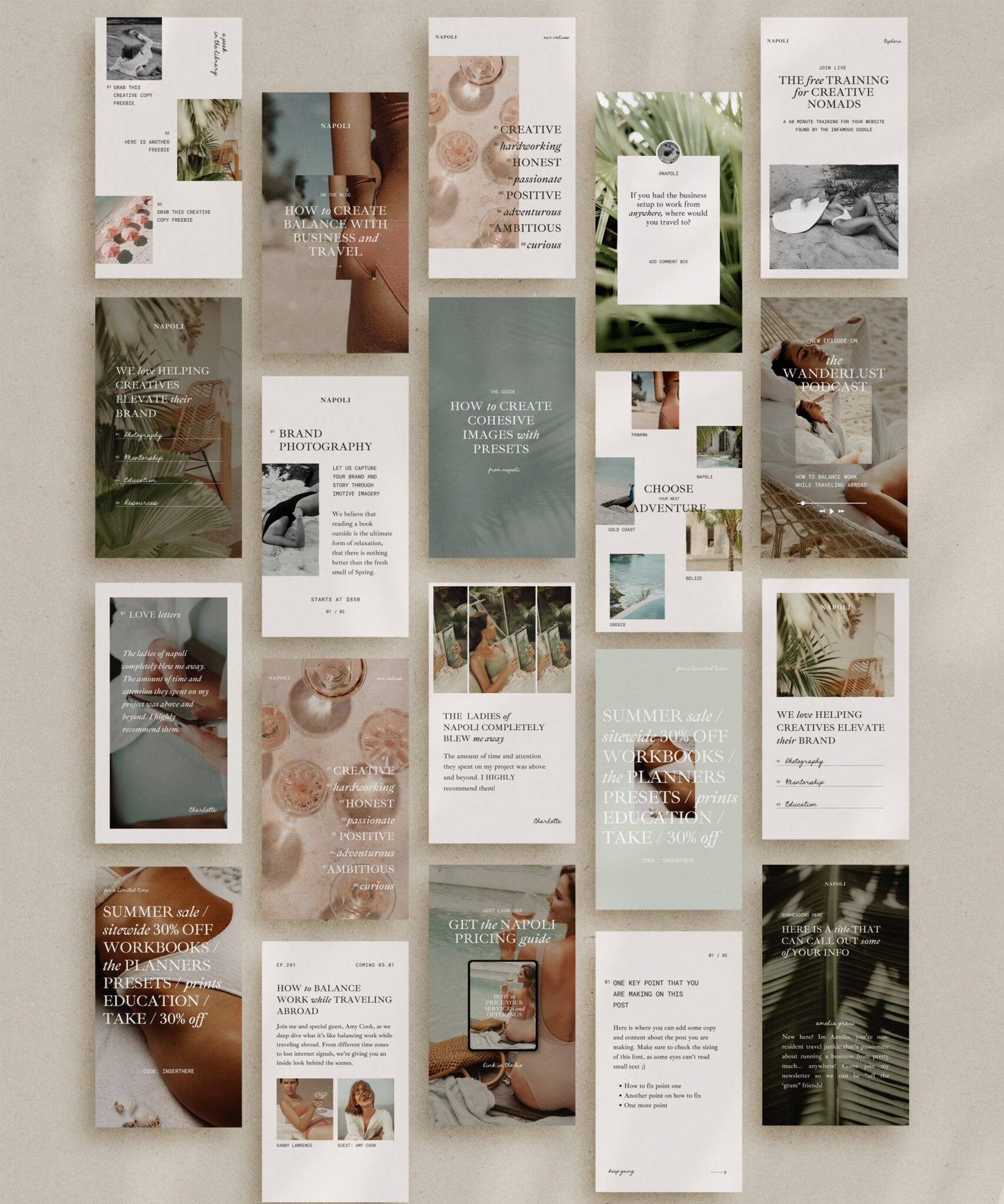 Napoli Social Templates | Northfolk