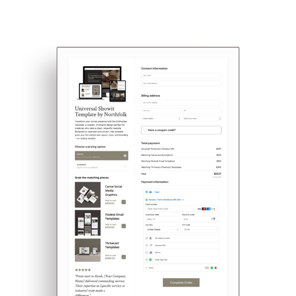 UniversalBase-ThriveCart-Checkout