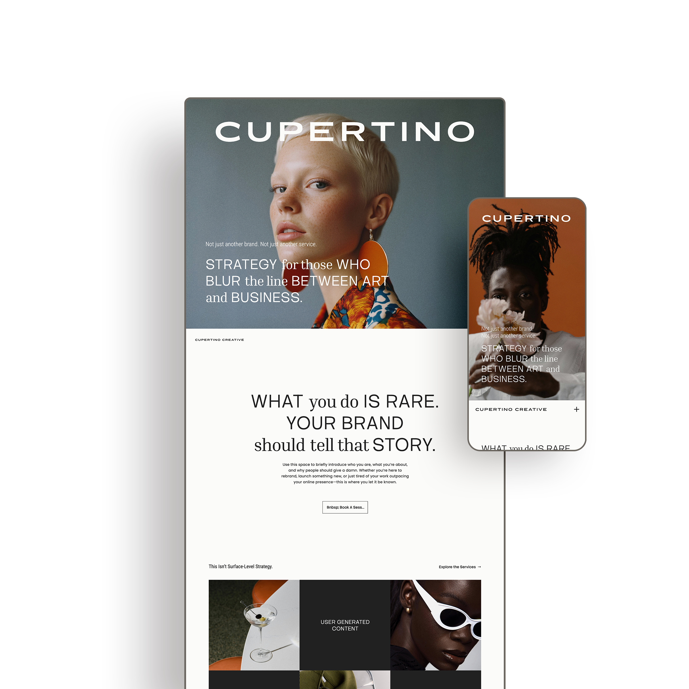 Cupertino Showit Template