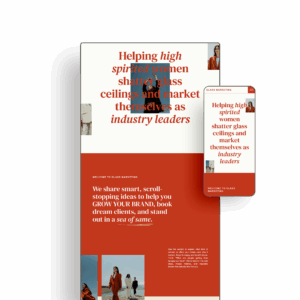 Glass Showit Template