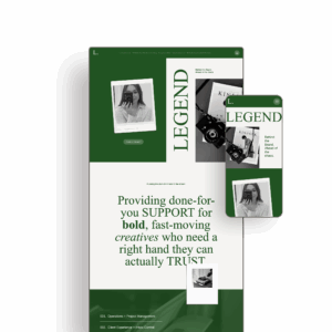 Legend Showit Template