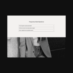 FAQ Accordion Canvas + Code Editor